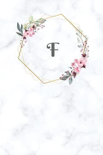 Journal: Monogram "F" - Ivory Marble: Size: (6 X 9 Inches) Length: 100 Lined Pages (Journal: Ivory With Monogram 6x9 Inches)