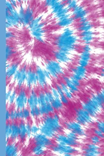 Composition Notebook Small: Mini Composition Notebooks. Composition Notebook College Ruled Small. Blue Purple New Age Tie Dye Print.