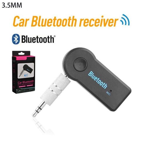 Transmetteur Bluetooth sans fil pour voiture, adaptateur avec prise Audio 3.5mm, récepteur de casque Audio, musique, mains libres, AUX