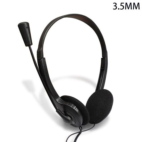 Écouteurs filaires avec Microphone, 3.5mm, casque de jeu, suppression du bruit, basse, stéréo, musique, pour ordinateur portable