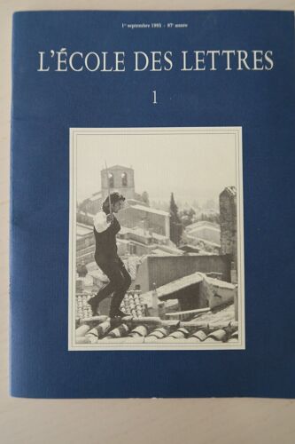 Ecole Des Lettres  87ème Année  Septembre 1995 1 