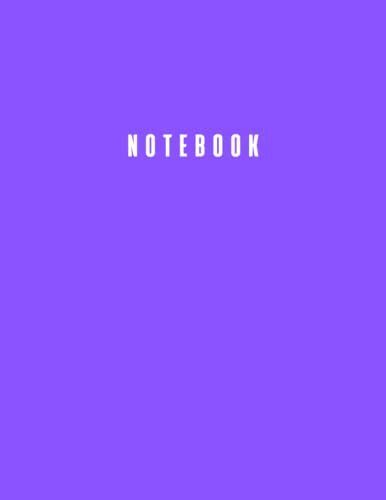 Notebook: Purple Cover Composition Notebook - College Ruled 100 Pages - Large (8.5x11 Inç)