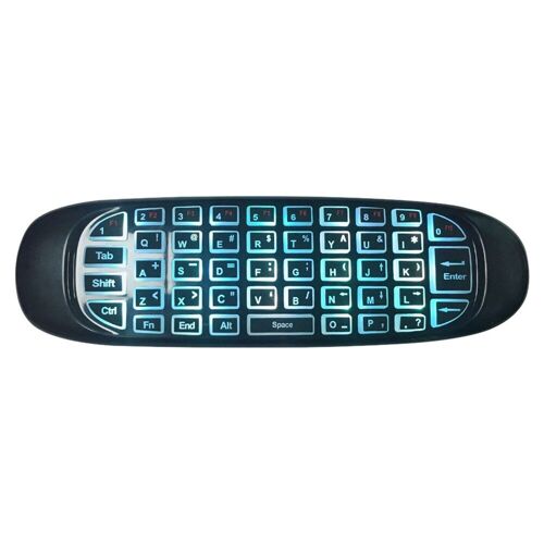 Télécommande à commande vocale Air Mouse, Gyroscope sans fil rétroéclairé, pour boîtier TV, accessoires de télévision