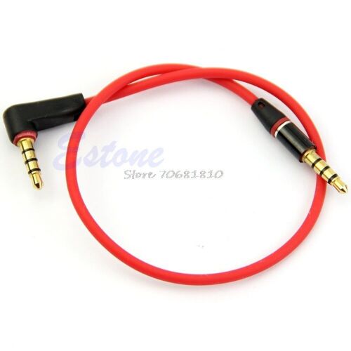 Câble auxiliaire Aux, câble Audio stéréo mâle à mâle, 3.5mm, pour iPod MP3 voiture rouge