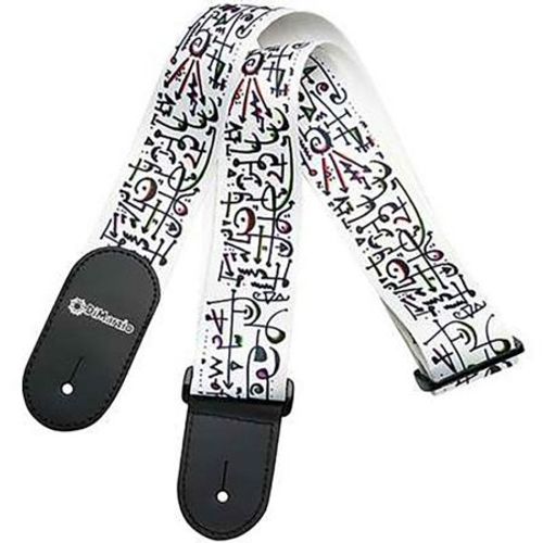 Dimarzio Dd3142 Steve Vai Signature - Nylon Standard - White Art - Sangle Guitare