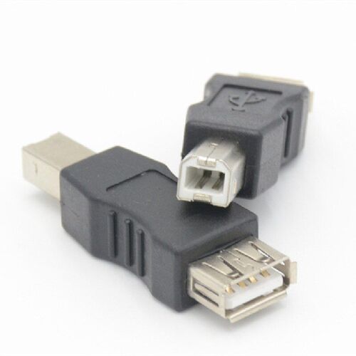 Adaptateur USB 2.0 type A femelle vers USB B type mâle USB B pour Scanner d'imprimante noir