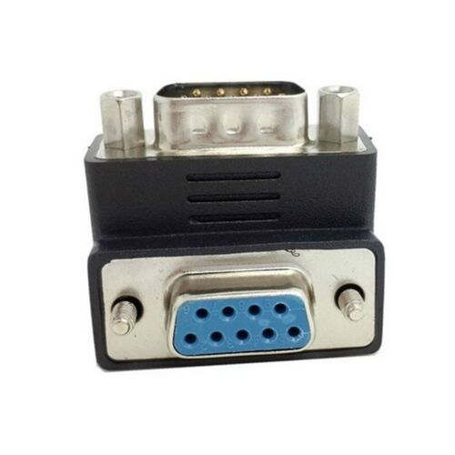 Adaptateur de câble d'extension DB9PIN à DB9 RS232 mâle à femelle coudé à 90 degrés