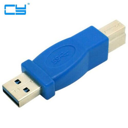 Adaptateur USB 3.0, connecteurs de Type A mâle vers B mâle, taux de transfert jusqu'à 4,8gbs