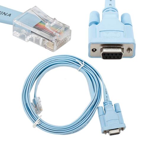 Câble de routeur pour Console RJ45 Cat5e CAT6 à RS232 DB9, 18CM, vente en gros