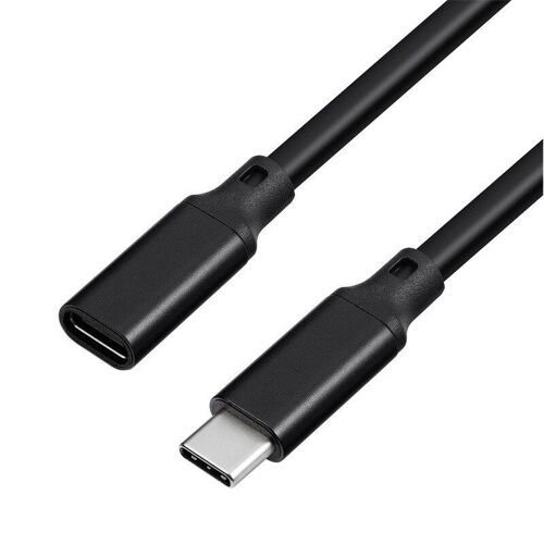 câble d'extension de données OTG 3.1 W USB USB-C mâle à 100 femelle, 10Gbps, type-c, cordon de charge réversible, conception 1 m 2m 5m