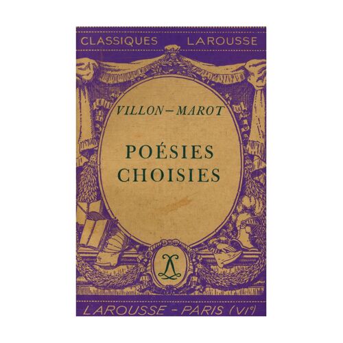 Poésies Choisies / Villon-Marot / Réf: 20224