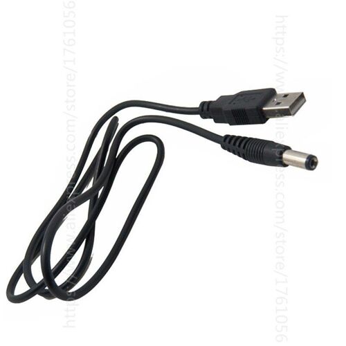 Adaptateur de Jack cylindrique de 0.8M, câble USB à 5.5mm, 5V + DC (5.5x2.1mm), 2 pièces/lot