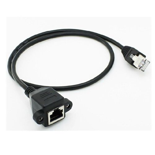 Panneau Ethernet à Angle droit de 90 degrés mâle vers femelle, câble RJ45, Extension LAN de 0.3m 0.3m 1m 1.5m 3m
