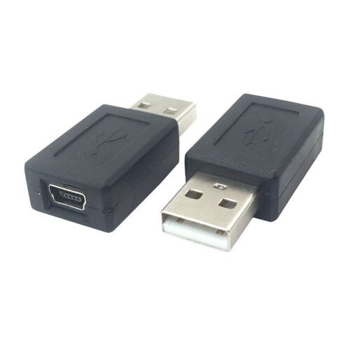 Adaptateur USB 2.0 Type A mâle vers Mini USB femelle