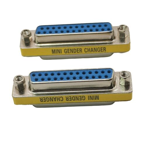 Adaptateur DB25 femelle à femelle pour imprimante parallèle, Port LPT F/F, 1 pièce