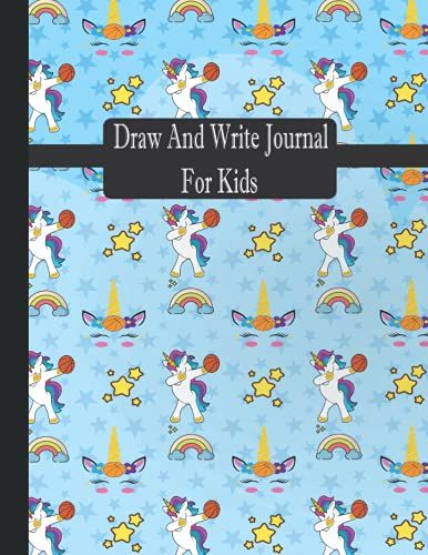 Draw And Write Journal For Kids: Beautiful Story Journal For Kids (Girls & Boys) For School, With Half Page Lined Paper, Designed With Basketball Pattern Theme (Amazing Student Gift).