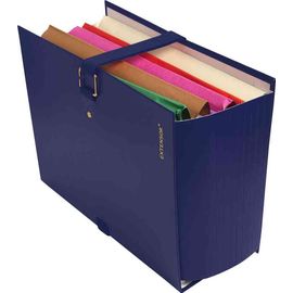 Exacompta Lot De 3 Porte-Documents Extensor, A4, Bleu