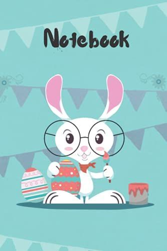 Graph Paper Composition Notebook: Rabbit Easter 6" X 9" 100 Page