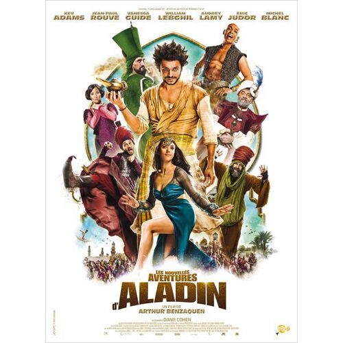 Les Nouvelles Aventures D'aladin-Véritable Affiche De Cinéma Pliée-Format 120x160 Cm-De  Arthur Benzaquen Avec Kev Adams, William Lebghil, Jean-Paul Rouve, Michel Blanc, Eric Judor, Audrey Lamy -2015