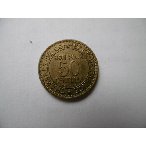 Pièce 50 Cts - Chambres Commerce Et Industrie - 1925