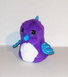 Hatchimals Wow Pingouin Lumineux Violet Et Bleu Peluche Interactive Spin Master 12cm