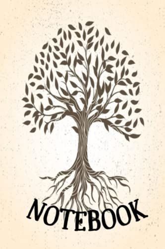 Notebook Journal (White Pages): Roots Notebook For Work School Office For Kids, Students, 100 Pages College Wide Ruled Composition Lined Paper Notebooks Size 6x9