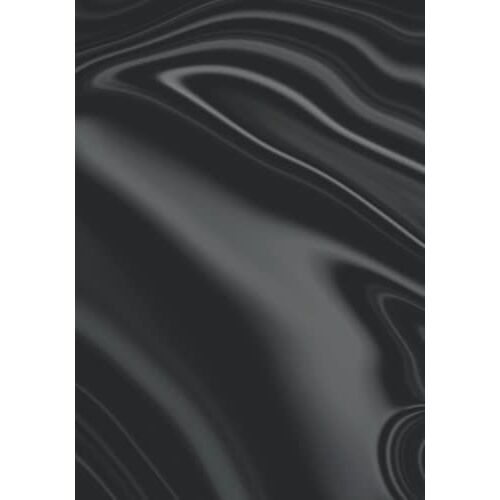 Notebook: Matte Black Journal | 150 Lined Pages | 7 X 10 | Black Satin