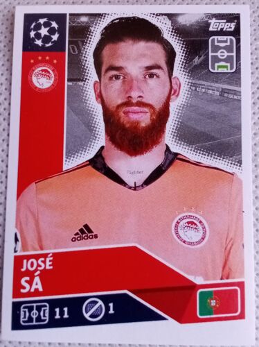 Uefa Champions League 2020 / 2021 - Olympiakos Le Pirée Pof 66 José Sá - Topps Sticker (Foot, Autocollant, Image, Vignette)