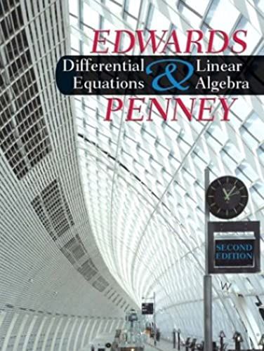 Differential Equations And Linear Algebra (2nd Edition)