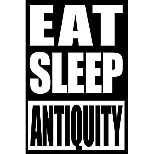 Eat Sleep Antiquity | Gift Notebook For Antiquity Enthusiasts, Blank Lined Journal