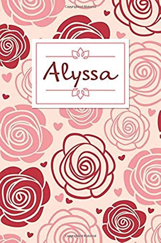 Alyssa: Personalised Notebook / 120 Lined Pages / Perfect For Journaling And Writing Notes.