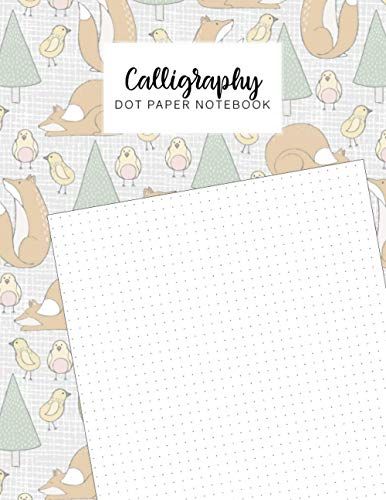 Calligraphy Dot Paper Notebook: Dotted Grid Page