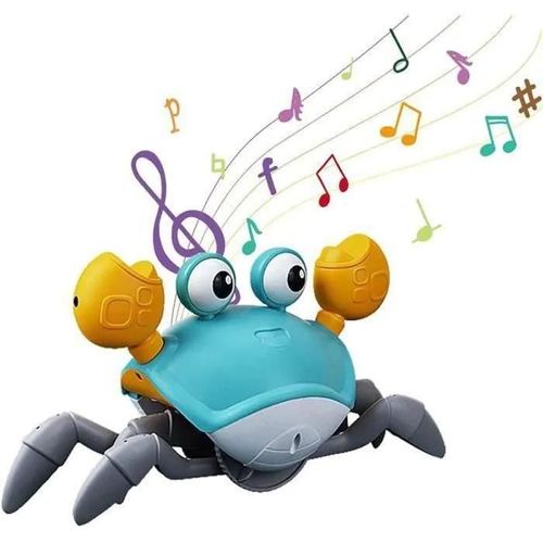 Jouet de Crabe Rampant de Musique de Bébé - USB-Vert