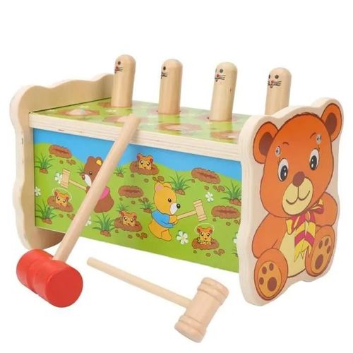 Jeu De Hamster Taupe De Frappe - Dioche - Banc De Battage Ducatif - Age 3 Ans - Type De Public Bébé