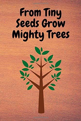 From Tiny Seeds Grow Mighty Trees: Paraprofessional Gifts / Teacher Notebook / Inspirational Teacher Gifts / Teacher Gifts Appreciation / Teacher's Aide / 6x9 Inches , 100 Pages