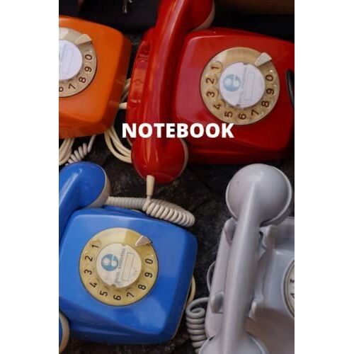 Old Phone Color Notebook For Everyday And Special Records Stylish Look Matte Finish In A Line Of 6x9 100 Pages Journal, Book: A Notebook For Any Notes For Every Day And For