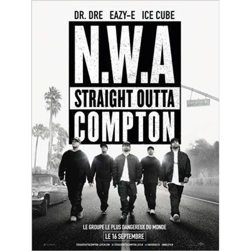 N.W.A - Straight Outta Compton - Véritable Affiche De Cinéma Pliée - Format 120x160 Cm- De F. Gary Gray Avec O'shea Jackson Jr., Corey Hawkins, Jason Mitchell, Neil Brown Jr., Aldis Hodge  - 2015