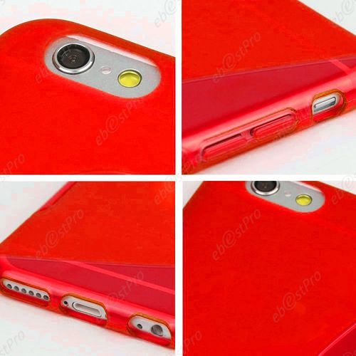 Ebeststar ® Etui Housse Coque S-Line Silicone Protection En Gel Pour Apple Iphone 5s, 5, Couleur Rouge + Film Protection D'écran