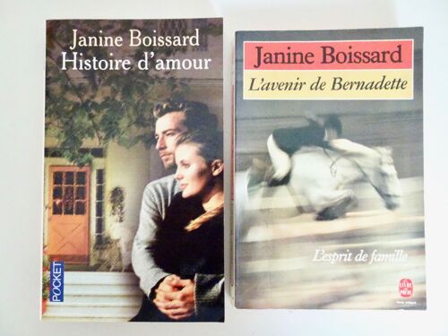 Lot De 2 Romans De Janine Boissard :  *Histoire D'amour (Pocket) *L'avenir De Bernadette (Le Livre De Poche)  
