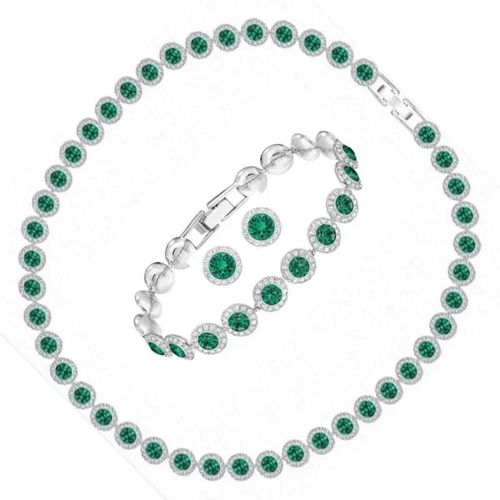 Angelic-Ensemble Collier Et Boucles D'oreilles,Bijoux Originaux,Bague,Robe De Soirée Polyvalente,Cadeau