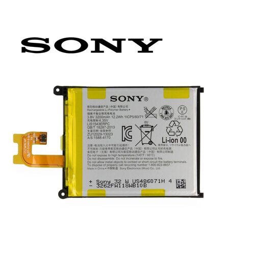 Batterie 3200 Mah 12.12 Wh Lis1485erpc Pour Sony Xperia Z2 D6503
