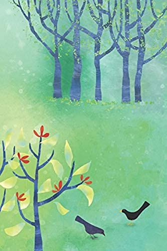 Notes: A Blank Guitar Tab And Music Notebook With A Pretty Spring Landscape Painting Cover