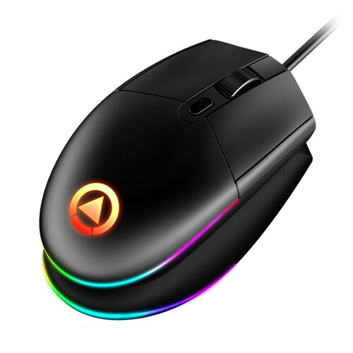 Souris de jeu filaire 1600 DPI, silencieuse, rvb, avec câble rétroéclairé LED, pour ordinateur PC et portable