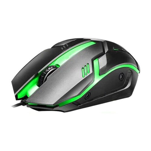Souris de jeu ergonomique et filaire, avec éclairage USB, pour ordinateur et jeu, accessoire optique, confortable, avec câble LED, conduite libre