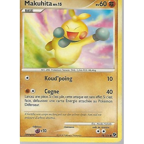 Pokémon - Makuhita Niv15 - Pv60 - 78/106