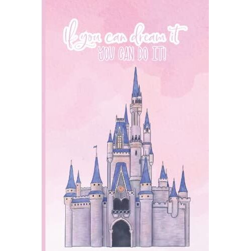 Dreamy Pastel Pink Castle Notebook: Inspired For All Your Dreams, 120 Page Lined Notebook / Journal / Diary / Planner