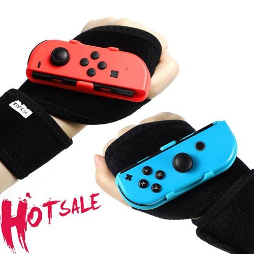 Bracelet Élastique Réglable Pour Contrôleur De Jeu Switch, 1 Paire