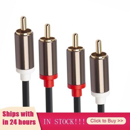 Câble stéréo RCA, paire de câbles haute performance, Audio Hi-Fi haut de gamme, câble d'interconnexion 2RCA à 2RCA
