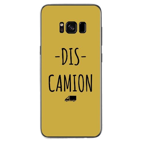 Coque Souple Pour Samsung Galaxy S8 Plus Avec Impression Motifs Dis Camion Or