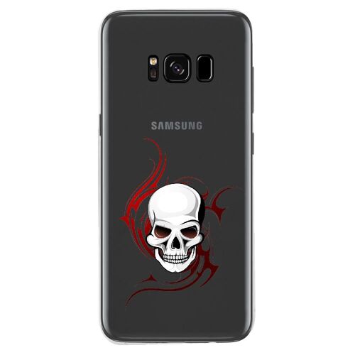 Coque Souple Pour Samsung Galaxy S8 Plus Avec Impression Motifs Tête De Mort Su